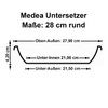 Euro3Plast Medea 1479.01 Saucer 28 cm Terracotta