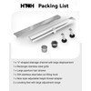 Shower Drain Stainless Steel for Bathroom: Brushed Nickel Linear Shower