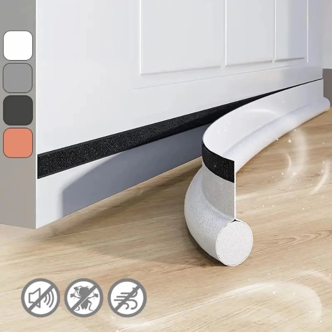 OrganiMax Door Bottom Sealing Strip – Adjustable Weatherstrip Draft Stopper, Home and Bedroom Insulation