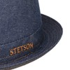 Stetson Danvick Denim Pork Pie Hat Summer Women Men Made