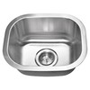 MSI 14 Inch Undermount Single Bowl 18 Gauge Stainless Steel