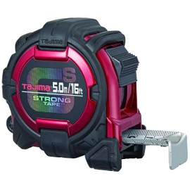 Tajima GS Lock Metric/Imperial Extra Stiff Tape Measure 5M, Black