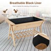 Giantex Raised Garden Bed, Wood Planter Raised Bed with Storage