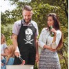 MoonWorks® BBQ Apron for Men with Saying "Hier grillt der