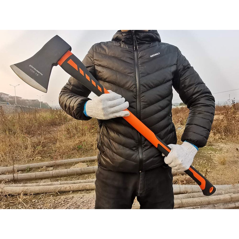 Chopping Axe, Hand Axe, Camp Hatchet for Splitting Kindling and