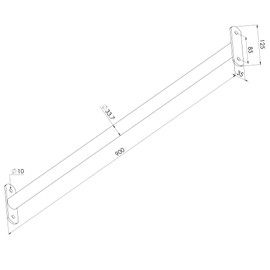 Bar Gymnastics Bar Metal Bar (90 cm Red) Steel Bar for Attaching to Swing or Climbing Frame Also as Gymnastics or Gym Bar Also for Public Playgrounds