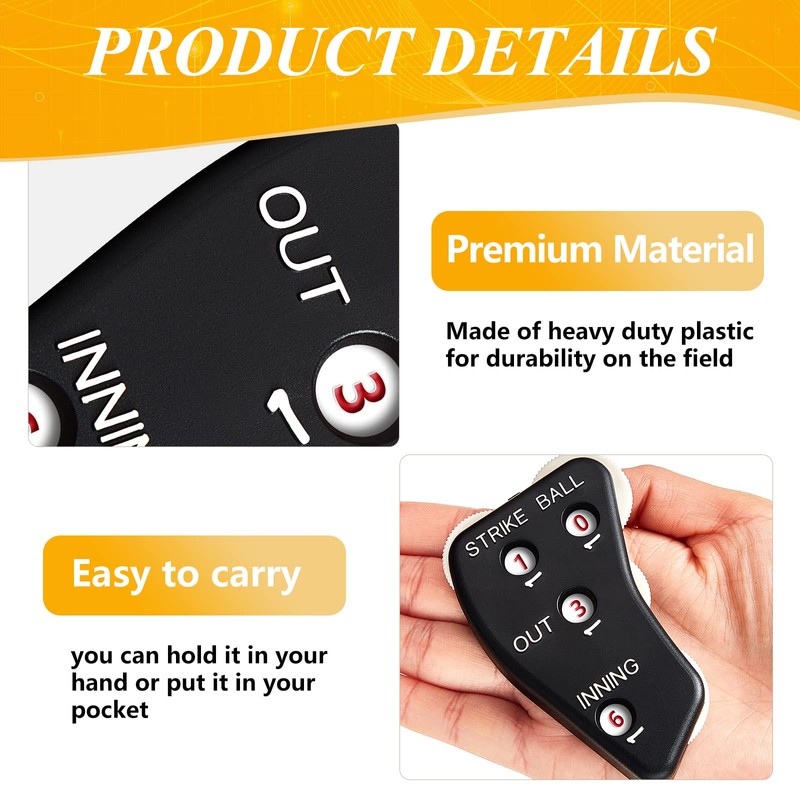4 Wheel Umpire Indicator Umpire Clicker Umpire Gear Baseball Clicker