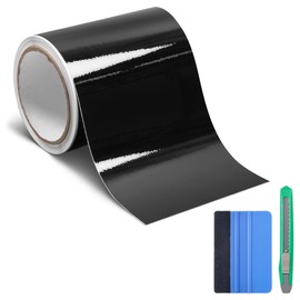 Arespark Gloss Black Vinyl Wrap, Cars Vinyl Film Tapes Kit for Blackout Chrome Delete Window Trim Door with Free Tools (5in x 30feet)