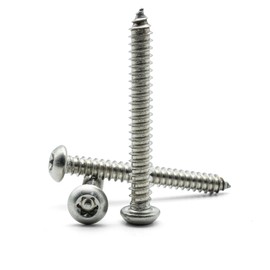Hippo Hardware No.14 X 2" (6.3mm X 50mm) Torx Pin Button Head Self Tapping Security Star Wood Screws A2 Stainless Steel with Drive Bit (Pack of 5) - TX27 PIN