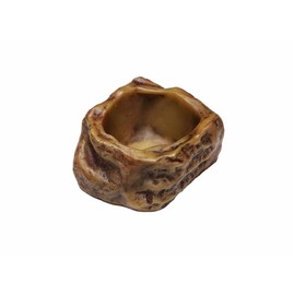 EXO TERRA GEX EXOTERRA Water Dish XS PT2809 Water Dish, For Reptiles, Natural Rock Image, Flip Resistant, W 2.4 x D 2.2 x H 1.2 inches (6 x 5.5 x 3 cm)