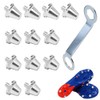 Msiud Pack of 12 Screw Studs for Football Boots Replacement