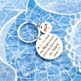 New Mom Christmas Gifts Mom Keychain Mommy To Be Gift for New Mother with Toddlers Pregnant Women First Time Moms Gift for Women First Mothers Day Gifts for New Mama from Daughter Son