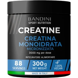 Bandini® Creatina Monoidrata in Polvere Pura al 100% - Integratore per Allenamento, Sport, Palestra e Pre Workout - Include Dosatore - 100% Vegan - A base di Creatine Monoidrato