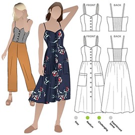Style Arc Sewing Pattern - Ariana Woven Dress (Sizes 18-30)