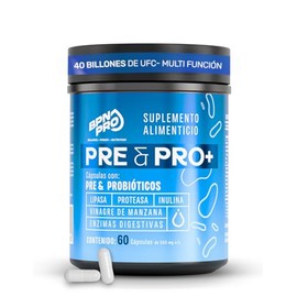 Probióticos y Prebióticos 40 Billones UFC Enzimas Digestivas 4 en 1  60 Cápsulas Veganas (30 Porciones) - BPN PRO                                     