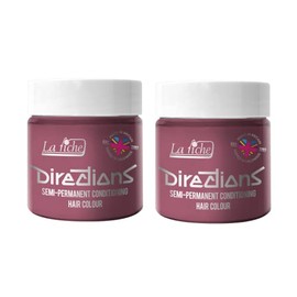 La Riche Directions Semi Permanent Hair Colour, 100 ml Tub, Pack of 2 (Pastel Rose)