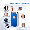 RSBYE Electric Lighter,Dual Arc Plasma Lighter with LED Battery Indicator,