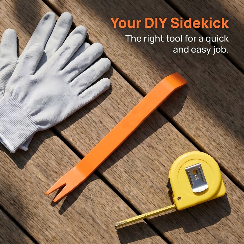 Window Screen Removal Tool - 9-Inch, Scratch-Free, Dual-End, Orange