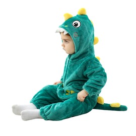 TONWHAR Disfraz de mono para niños pequeños Mono de mamelucos de una pieza con capucha de animales para bebés y niñas(3-6 meses/altura:59-66cm)