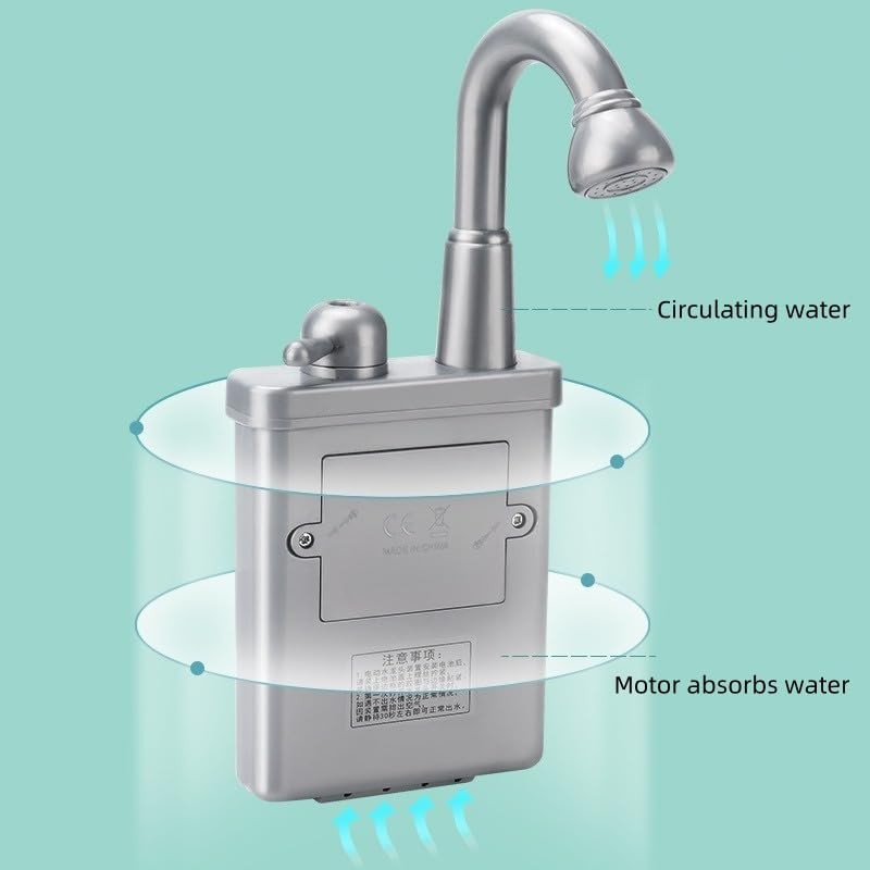 Kids Kitchen Sink Toys Dishwasher Playing Toy Automatic Faucet Accessory