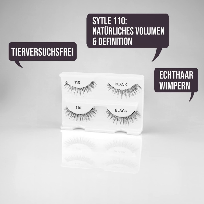 Ardell 2 x Pairs of Real Hair Eyelashes with Duo