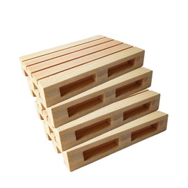 Ipetboom 6Pcs Wooden Coasters Non Slip Cork Mats for Drinks Insulation Cup Pads for Home Kitchen and Office Use Lightweight Odorless Design