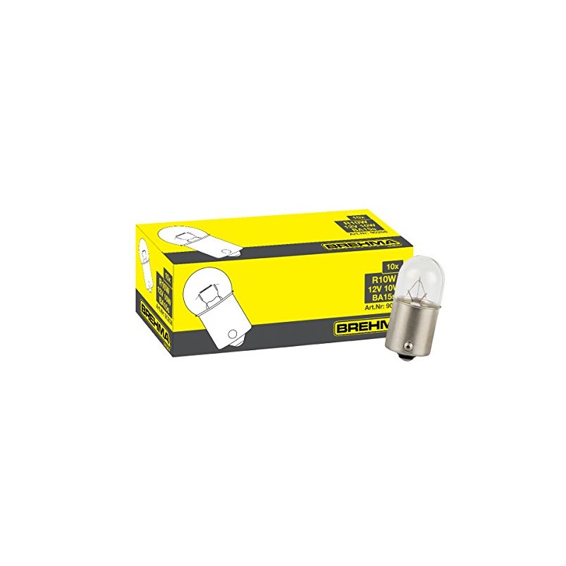 BREHMA 10x R10W 12V Ball Lamp BA15s 12 Volt 10