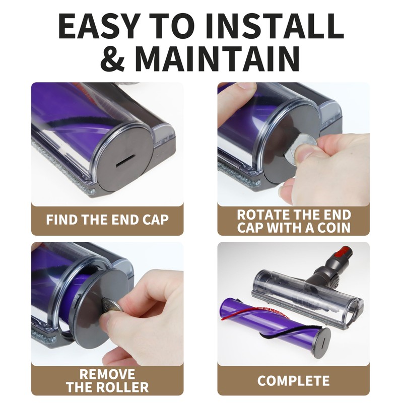 Wingsflying Quick-Release Motorhead Cleaner Compatible with Dyson V7 V8 V10