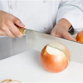 TrueCraftware- 7" Stainless Steel Kimli King Knife with Wooden Handle- Meat Chopper for Butcher Slicing Vegetables Butcher Chopper Kitchen Knife for Home Kitchen and Restaurant