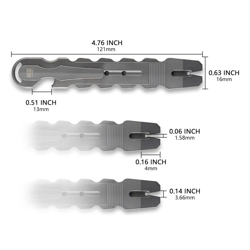 WeKnife Gesila Mini Pocket Flat Pry Bar Crowbar Multifunction EDC