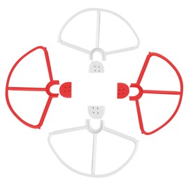 Totority 4pcs Quick Release Propeller Guards for Red White Bumpers Easy to Install Protective Covers for Drone Blades Prevent Damage During Crashes