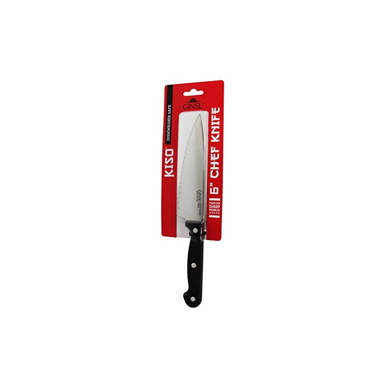 GINSU Kiso 6" Chef Knife - Dishwasher Safe and Always