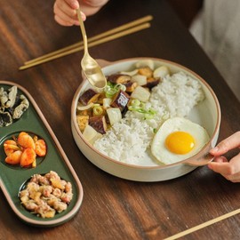 Odense [Gift Recommendation] 1P Legot treat + 1P sharing plate, sharing plate: vanilla cream + plate: vanilla cream / 오덴세 [선물추천] 레고트 대접시1P+나눔접시1P, 나눔접시:바닐라크림+대접시:바닐라크림