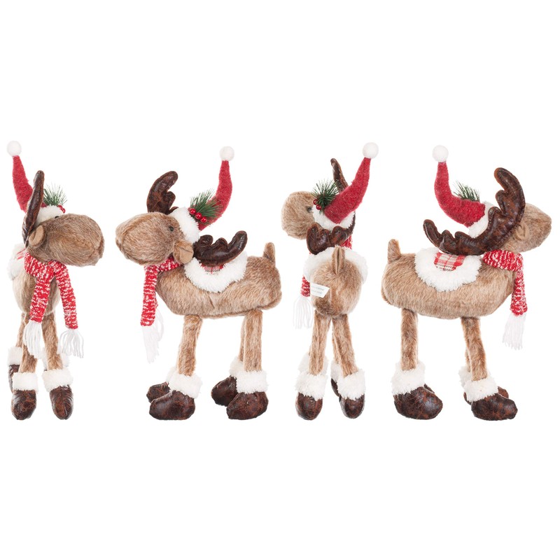 Brandsseller Christmas Elk Figurine Reindeer Size Standing Approx. 50 cm