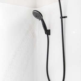 Dura Faucet Premium RV Handheld Shower Wand and Hose Kit, Eco-Friendly On/Off Switch (Matte Black)