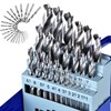 25PCS HSS Drill Bit Set,Ø1.0 to 13mm Brad-point Drill Bits