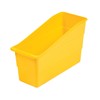 Fun Express Yellow Plastic Book Bins - Vertical Storage Interlocking