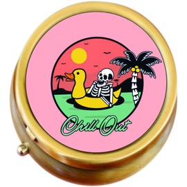 Chill Out Brass Pill Box