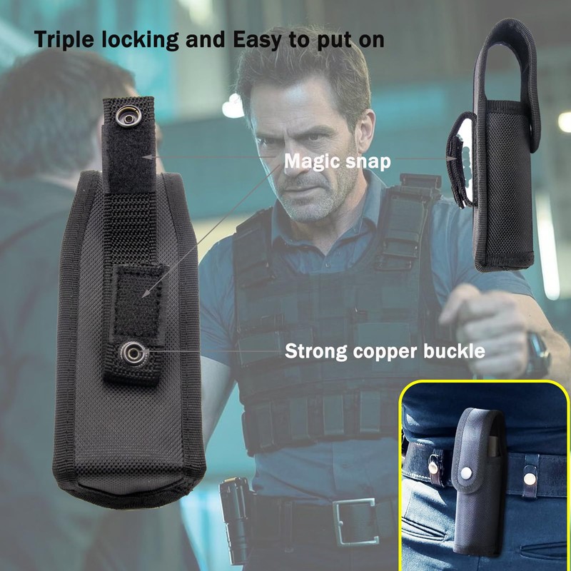 OC/Mace Spray Pouch - Large Nylon OC Spray Holder with
