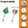 Christmas Tree Badge Reel,Cute Felt Badge for ID Card Badge,Embroidered