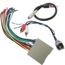 Upgraded Radio Wiring w/Antenna Adapter RCA Input Replacement-Directly Plug Without Cut or Splice,Fit for Ford Escape 2006-2007