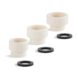OFFO Faucet Parts, Adapter, For Mixing Faucet Side, Connect OFFO or SANEI Shower Hose to TOTO/KVK Mixing Faucet, W19 Mount, M22*2, W24 Mount, 20 x W24 Mount, Set of 3, Hose Side Screw Size G1/2, Easy