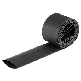 TOP-VIGOR 30mm Heat Shrink Tubing, 2M Length Heat Shrink Sleeving, 2:1 Ratio Heat Shrink Tube for Electrical Insulation, Repairs, Wrap Cable, Wire Connectors, Black