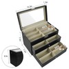 GRTCZYSL Sunglasses Organizer 18 Slots, Multiple Pairs Glasses Storage Case