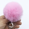 Sqzrpomddy Keychain Key Holder Cute Fluffy Keyring Bag Hanging Decoration