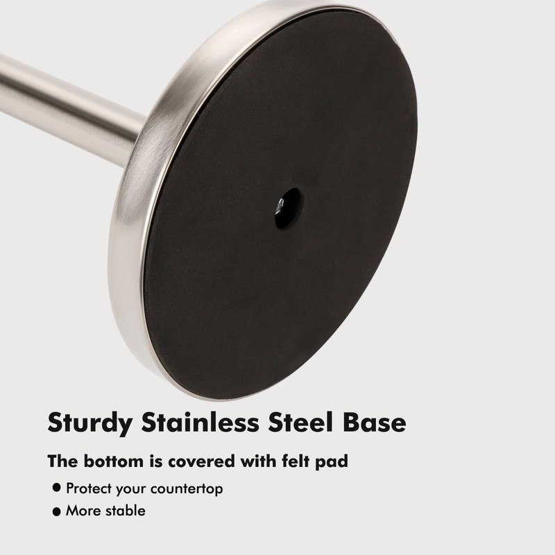 Fatizon Paper Towel Holder Stand,Sturdy Standing Paper Towel Holder Countertop,Paper