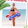 Blosssound 3 Pieces American Patriotic Stars Inflatable Pool Floaties 35