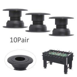 Chacerls Table Football Bearings, Set of 10 Foosball Table Board Bearing Rod, Foosball Bushing, Table Football Machine Bearing, Football Table Bearing Accessories