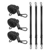 48 Inch Adjustable Carabiner Bungee Cords with 190 Lbs Max