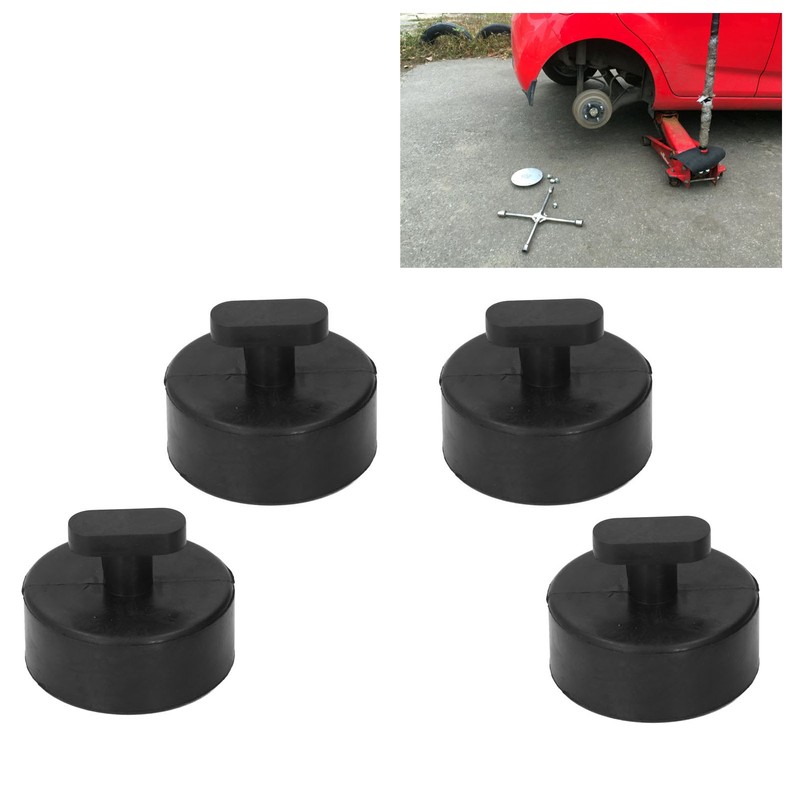 4PCS Jack Pad Anti Bending Sturdy Rubber Floor Heavy Duty